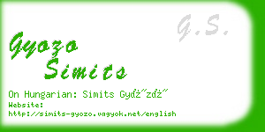 gyozo simits business card